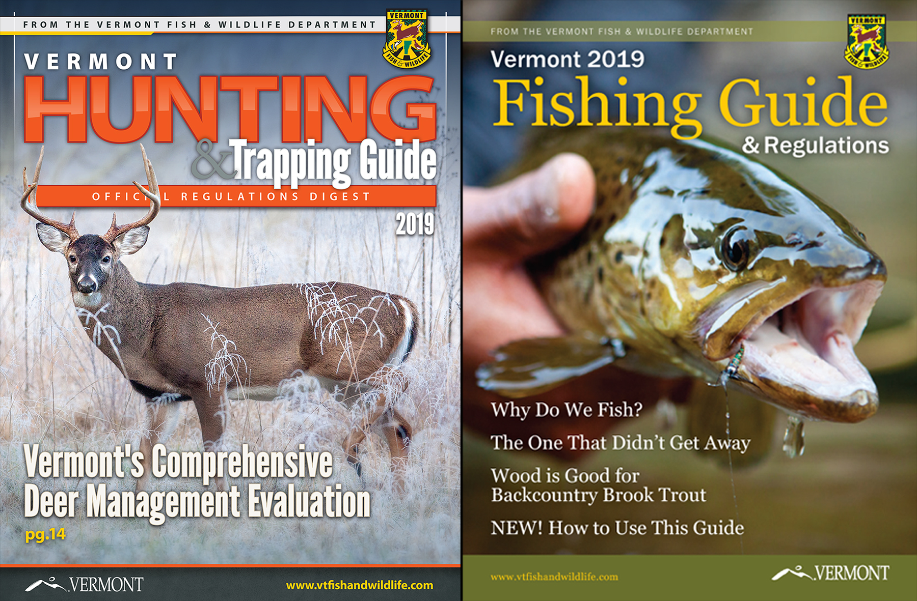 VT's 2019 Hunting, Fishing, Trapping Lawbooks are Available