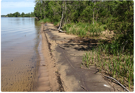 lake sand beach