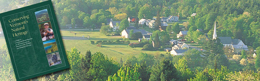 Vermont village and Guide Cover overlay