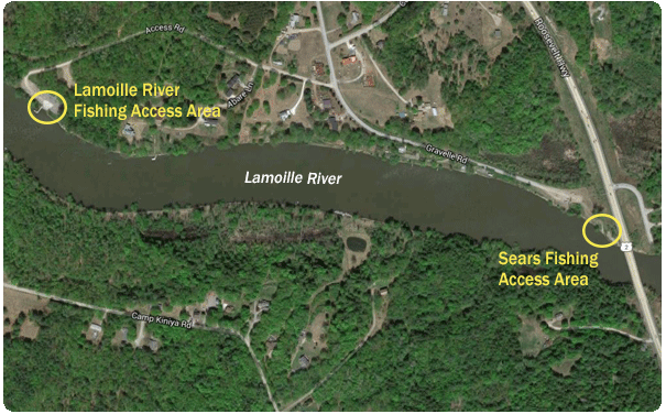 lower lamoille river map