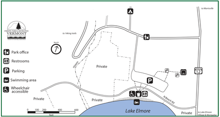 map of Elmore State Park