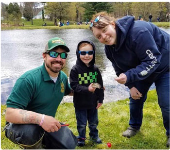 LGF instructor with young angler
