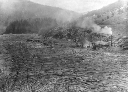Rivers were cleared for floating logs in Vermont's 1800's.