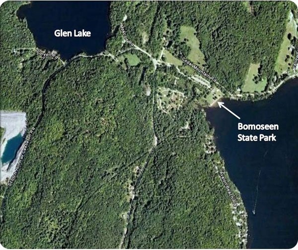 Lake Bomoseen map