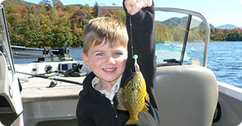 boy with fish