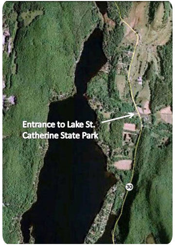 lake st catherine map