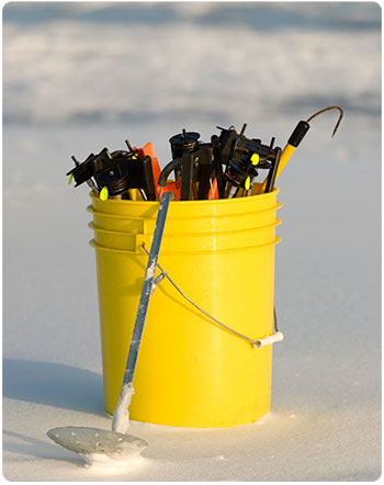 Ice Fishing Bucket and Scoop