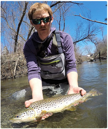 Tyler Brown with a nice trout