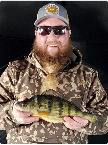 angler with a nice yellow perch