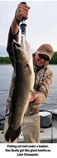 Angler with a bowfin