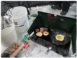 cook-out on the ice