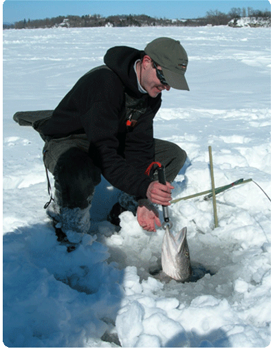 ice fishing