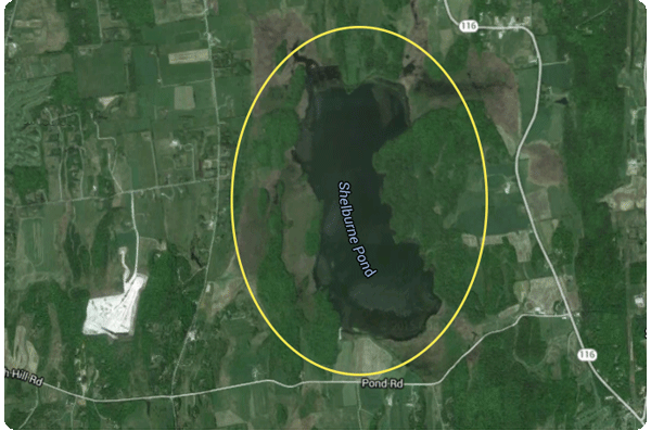 shelburne pond map