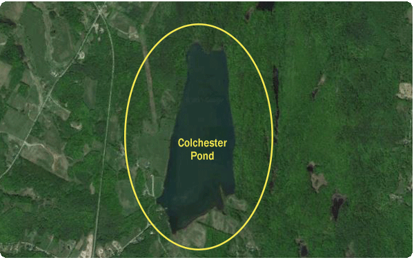 Colchester Pond map