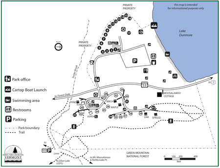 Branbury State Park map