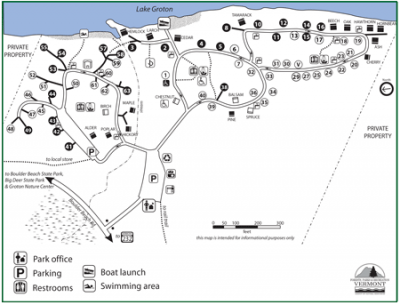 click for larger view of Stillwater State Park map