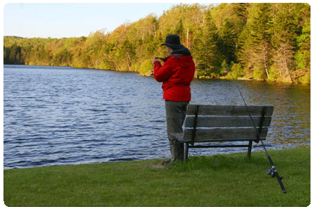 Fishing at Woodford State Park