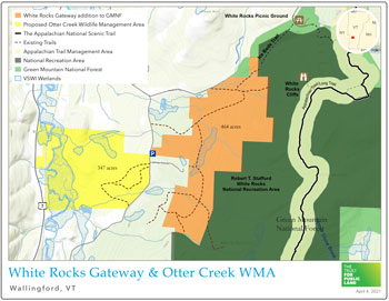 map of proposed addition to Otter Creek WMA