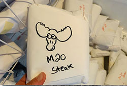 package of moose meat