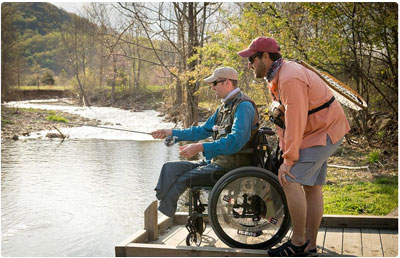 Disabled Veteran Fishing