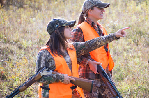 two women hunters